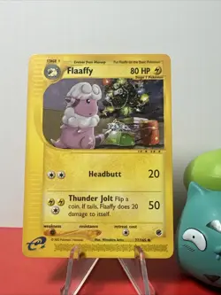 Flaaffy Pokemon Card 77/165 Expedition Base Card,Christmas Tree,2002 Pokemon TCG - Image 1