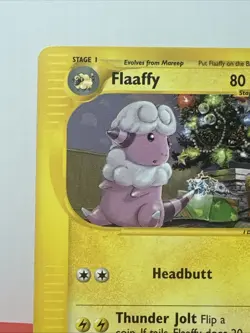 Flaaffy Pokemon Card 77/165 Expedition Base Card,Christmas Tree,2002 Pokemon TCG - Image 2