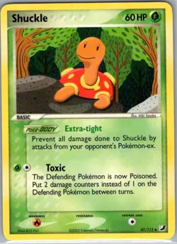 Shuckle 47/115 Non Holo Unseen Forces - Pokemon Card - NM - Image 1