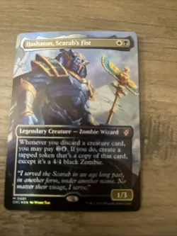 Hashaton, Scarab's Fist (Borderless) Commander: Aetherdrift Foil - Image 1