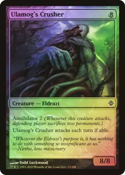 Rise of the Eldrazi MTG Foil Ulamog's Crusher Magic - Image 1