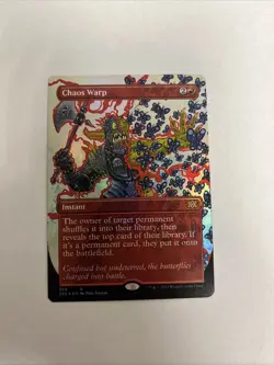 Choas Warp Borderless Foil Double Masters 2022 LP MTG - Image 1