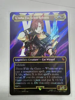 G'raha Tia, Scion Reborn MTG (Borderless) (Surge Foil) Final Fantasy Mythic 211 - Image 1