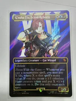 G'raha Tia, Scion Reborn MTG (Borderless) (Surge Foil) Final Fantasy Mythic 211 - Image 2
