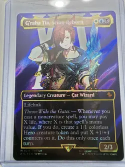 G'raha Tia, Scion Reborn MTG (Borderless) (Surge Foil) Final Fantasy Mythic 211 - Image 3