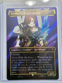 G'raha Tia, Scion Reborn MTG (Borderless) (Surge Foil) Final Fantasy Mythic 211 - Image 5