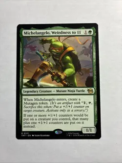 Michelangelo, Weirdness to 11 - Teenage Mutant Ninja Turtles MTG + Bonus Rare!!! - Image 1