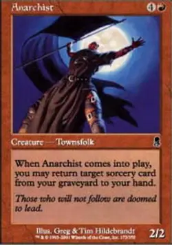 MTG Anarchist - Foil, Odyssey, Lightly Played, English - Image 1