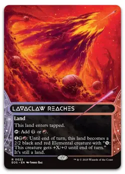 Lavaclaw Reaches (0022) (Borderless) #22 (NM) Edge of Eternities EOS Magic MTG - Image 1