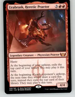 Magic MTG Streets of New Capenna Urabrask, Heretic Praetor 129 NM/NP - Image 1