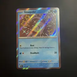Pokemon Slowpoke 116/091 SV: Paldean Fates Shiny Rare Reverse Holo English NM!! - Image 1