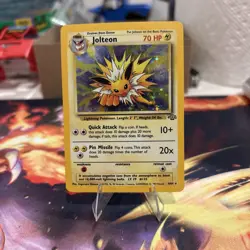 Pokemon TCG Jolteon Jungle 4/64 Holo Unlimited Holo Rare - LP/MP - Image 1