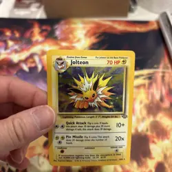 Pokemon TCG Jolteon Jungle 4/64 Holo Unlimited Holo Rare - LP/MP - Image 3