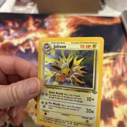Pokemon TCG Jolteon Jungle 4/64 Holo Unlimited Holo Rare - LP/MP - Image 5