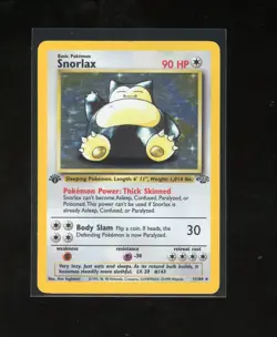 1ST EDITION 1999 Pokemon Jungle Snorlax 11/64 Holo Foil Rare WOTC - Image 1
