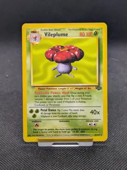 Vileplume 31/64 Non Holo Jungle Set Rare Pokemon Card WOTC LP EXCELLENT - Image 1