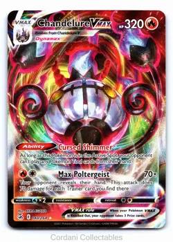 Chandelure VMAX 040/264 - Fusion Strike - Pokemon Card - Near Mint - Image 1