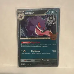 Pokemon Gengar Trick or Trade 057/091 Cosmos Holo Stage 2 Nightmare Card - Image 1