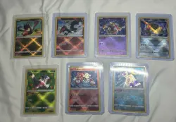 Pokemon Lot of 7 Radiant Holos (Charizard, Alakazam, and more) - Image 1