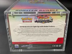 Pokemon SV8.5 Prismatic Evolutions Sealed Booster Bundle Display W/Acrylic Case - Image 3