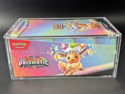 Pokemon SV8.5 Prismatic Evolutions Sealed Booster Bundle Display W/Acrylic Case - Image 4