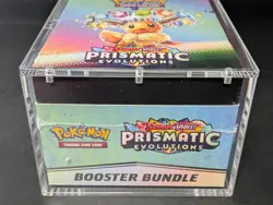 Pokemon SV8.5 Prismatic Evolutions Sealed Booster Bundle Display W/Acrylic Case - Image 5