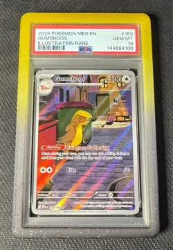 Pokemon Gumshoos 153 Mega Evolution PSA 10 GEM MINT - Image 1