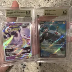 CGC 9.5 Mewtwo VSTAR Gold & Magnezone ex SR Japanese Pokemon Slab Lot - Image 1
