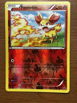 Pokemon Fennekin Reverse Holo 11/124 FCO Fates Collide NM/LP - Image 1