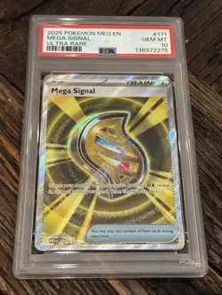 2025 POKEMON MEG EN-MEGA EVOLUTION ULTRA RARE #171 MEGA SIGNAL PSA 10 - Image 1
