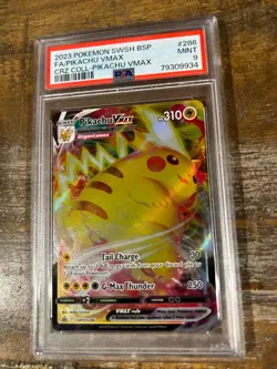 POKEMON 2023 Crown Zenith Coll Full Art PIKACHU Vmax Promo #286 PSA 9 - Image 1