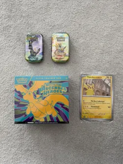Pokemon TCG Ascended Heroes Elite Trainer Box ETB + Promo + 2x Prismatic Tins - Image 1