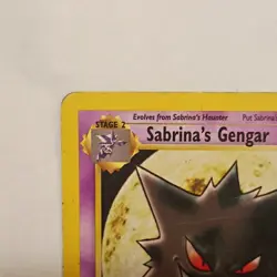 Pokemon Sabrina's Gengar Gym Challenge Rare Regular 29/132 - Image 3