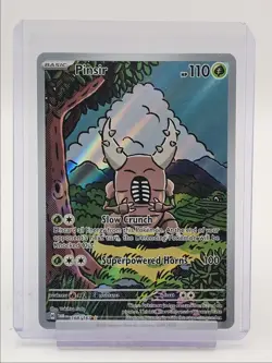 PINSIR 2024 POKEMON S&V TWILIGHT MASQUERADE ILLUSTRATION RARE 168/167 Q6600 - Image 1