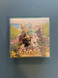 Pokemon Japanese Sword & Shield Eevee Heroes Booster Box New Sealed W/Case! - Image 1