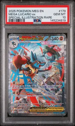 Pokemon Mega Charizard X ex 125 & Mega Lucario ex 179 PSA 10 Rare Lot - Image 5