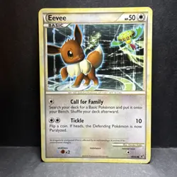 Eevee 48/90 Regular Common 2010 Pokemon HGSS Undaunted - Image 1