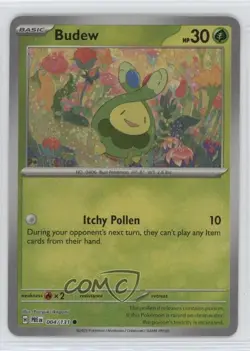Budew Master Ball Foil Pokemon Prismatic Evolutions PRE #004 - Image 1