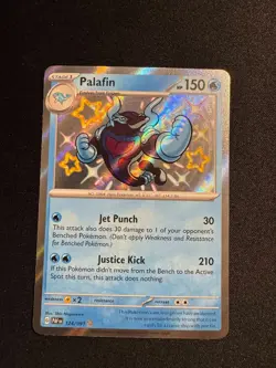 Palafin 124/091 Paldean Fates Baby Shiny Rare Pokemon TCG NM/MINT - Image 1