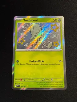 Toedscool - 105/091 - Shiny Rare - Paldean Fates - Pokemon TCG - Image 1