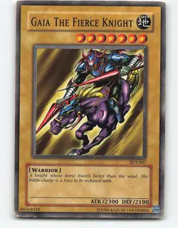 Gaia The Fierce Knight #SDY-007 Yugioh Card - Image 1