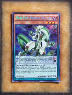 Yugioh Odd-Eyes Mirage Dragon DRL3-EN001 Secret Rare 1st Ed LP - Image 1