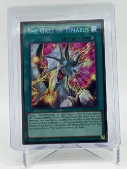 The Gaze of Timaeus MZMU-EN013 SECRET RARE 1st EDITION Yugioh - Image 1