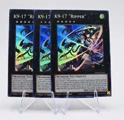3x K9-17 "Ripper" - JUSH-EN035 - Super Rare- 1st Ed - Yu-Gi-Oh! - Image 2