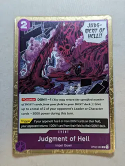 Judgement of Hell - 0P02-089 R - OP02 Paramount War - One Piece Card Game - Image 1
