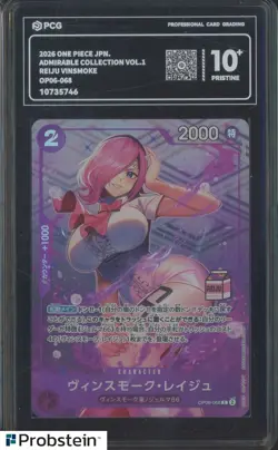 2026 One Piece JPN Admirable Coll Vol.1 Reiju Vinsmoke OP06-068 PCG 10 PRISTINE+ - Image 1