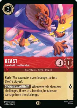 Beast - Snowfield Troublemaker 31 Disney Lorcana Promo Cards Cold Foil - Image 1