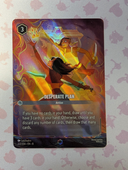 Disney Lorcana Desperate Plan (Enchanted) 222/204 Reign of Jafar - Image 1