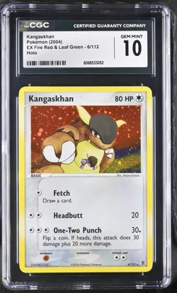 CGC 10 GEM MINT Kangaskhan 2004 EX Fire Red & Leaf Green 6/112 Holo Pokemon Card - Image 1