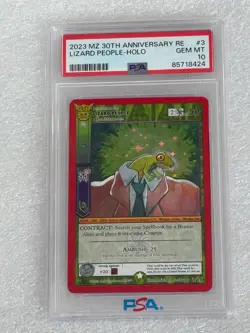 PSA 10 Metazoo 30th ANNIVERSARY LIZARD PEOPLE HOLO 2023 tcg card pokemon - Image 1